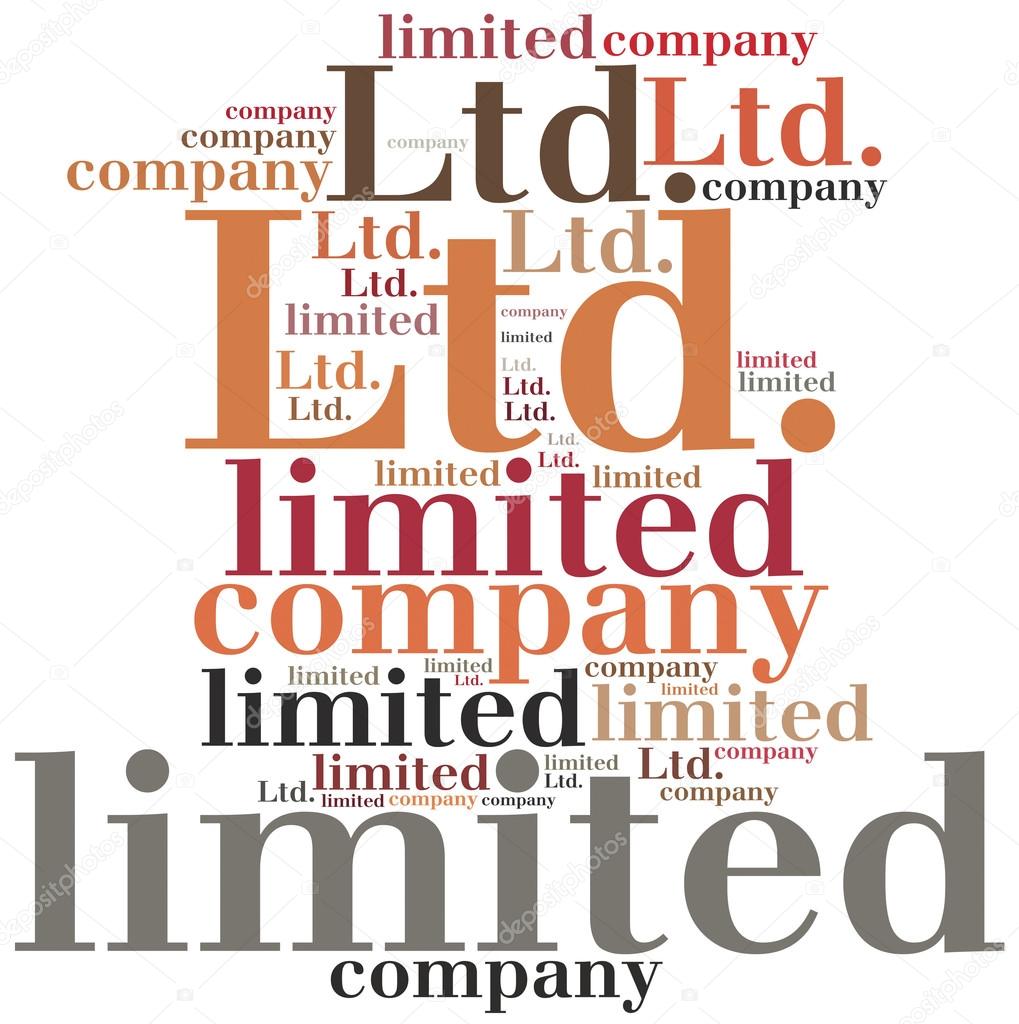 Abréviation de l'entreprise. Illustration de nuage de mot ...