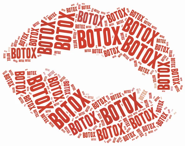 Botox veya plastik cerrahi kavramı.