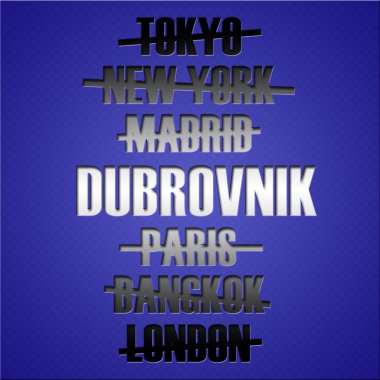 Ünlü seyahat hedef yerler. Turizm kavramı.