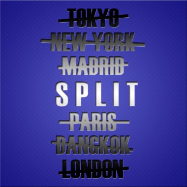 Ünlü seyahat hedef yerler. Turizm kavramı.