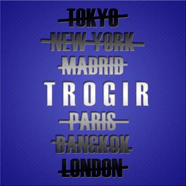 Ünlü seyahat hedef yerler. Turizm kavramı.