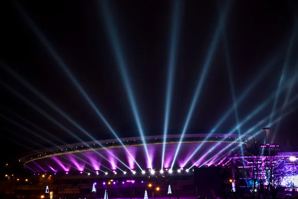 Spodek - arena desportiva e cultural em Katowice, Polonia . — Fotografia de Stock