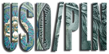 USD/PLN Doları bize ve Polonya Zlotisi para birimlerinin döviz.