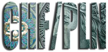 En düşük CHF/PLN İsviçre Frangı ve Polonya Zlotisi para birimlerinin döviz.