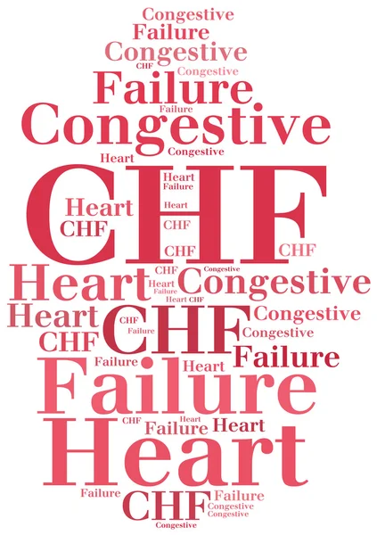 CHF - Congestive Heart Failure. Disease abbreviation concept. — Stock Photo, Image