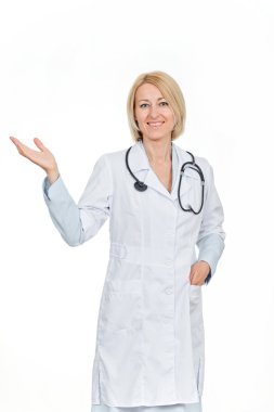 başarılı doktor stetoskop ile