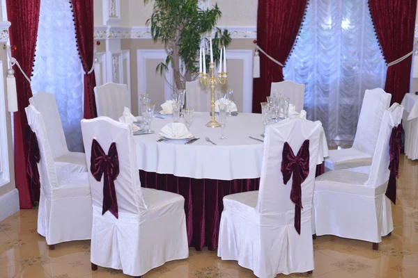 Table in cafe — Stock Photo, Image