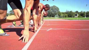 slomo sprint başlatmak yan görünüm