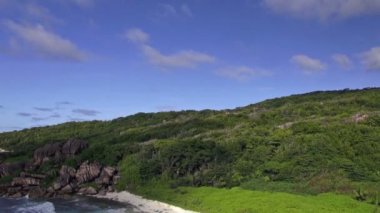 kuş bakışı tropikal yeşil ada