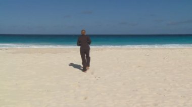 çok mutlu bir iş kadını 