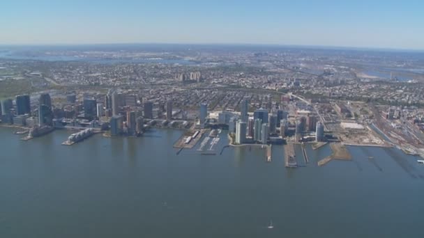 Aerial view new jersey — Stock Video