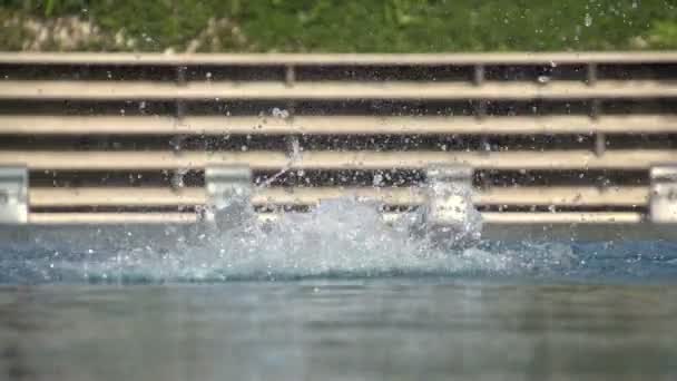 Nuotatore professionista farfalla nuoto — Video Stock