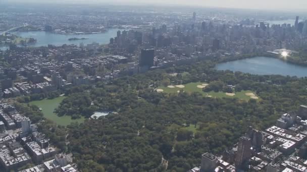 Blick auf den Central Park — Stockvideo