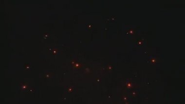 gece muhteşem havai fişek