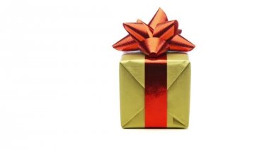 Noel hediyesi beyaz üzerinde döngü