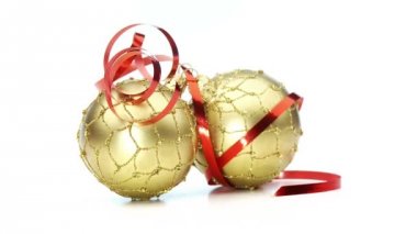 güzel altın Noel topları döngü