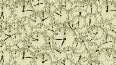 birçok farklı zamanlarda saatlerle