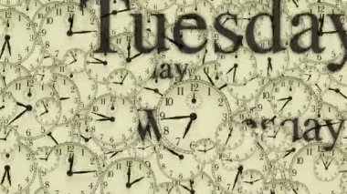  farklı zamanlarda ve hafta içi isimlerini