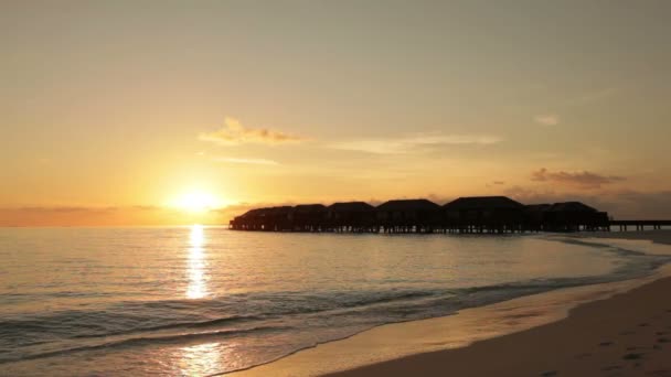 Lever de soleil sur une île tropicale — Video