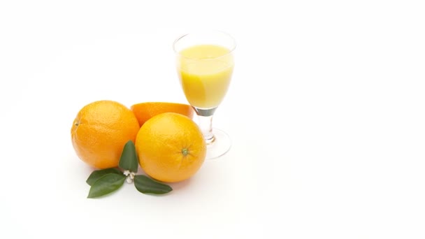 Fresh orange juice — Stock Video