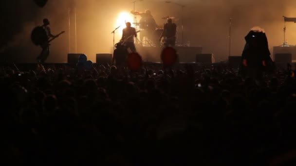 Concerto rock ao ar livre — Vídeo de Stock