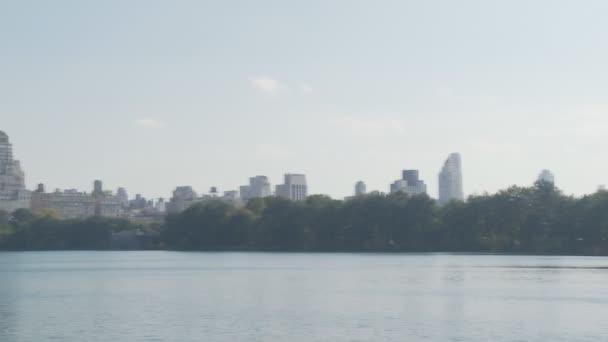 Lake in Central Park — Stockvideo