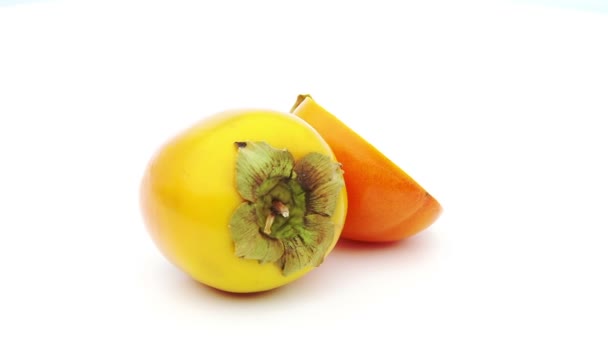 Frutas kaki tropicales — Vídeo de stock