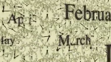  farklı zamanlarda ve ay isimleri