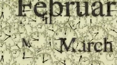  farklı zamanlarda ve ay isimleri