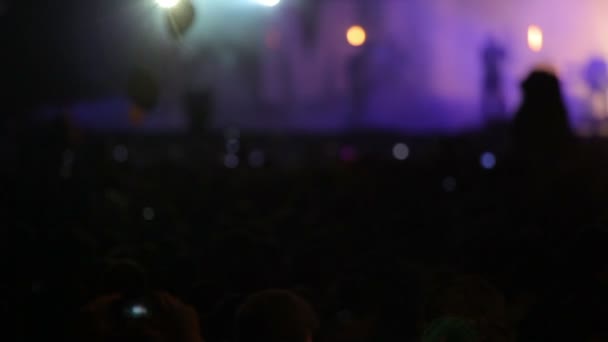 Concierto de rock al aire libre — Vídeo de stock