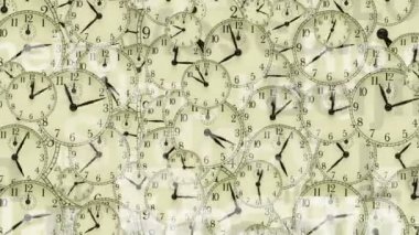 birçok farklı zamanlarda saatlerle