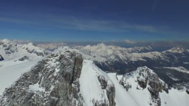 karlı dağ zirveleri