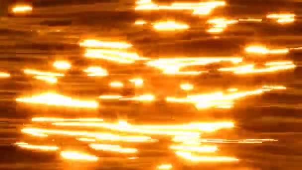 水の上の太陽の反射 — ストック動画