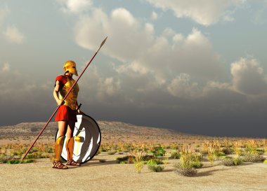 Antik Yunan savaşçı