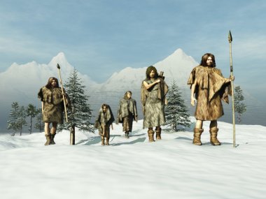 People of the Ice Age clipart