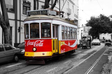 Lizbon Merkezi Vintage tramvay