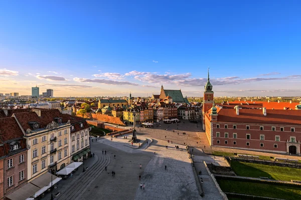 Top view of the old town in Warsaw. — Stock Photo, Image
