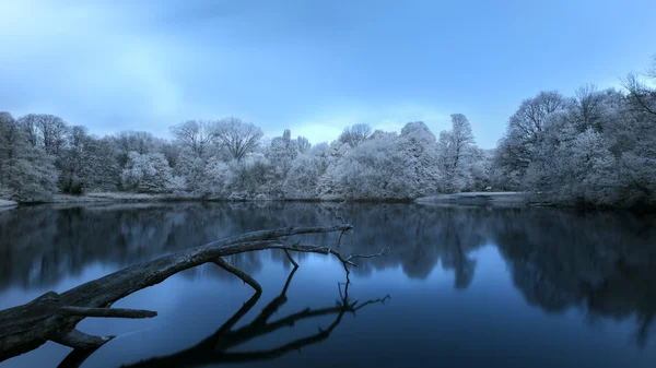 Польский пейзаж. Фотография нарушена — стоковое фото