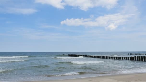 Sunny day on the Baltic sea — Stock Video