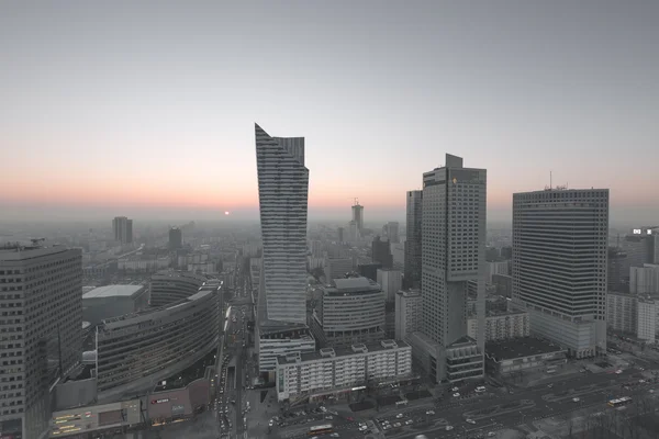 Varsovia, Polonia - 13 de febrero de 2015. Vista del centro de Varsovia —  Fotos de Stock