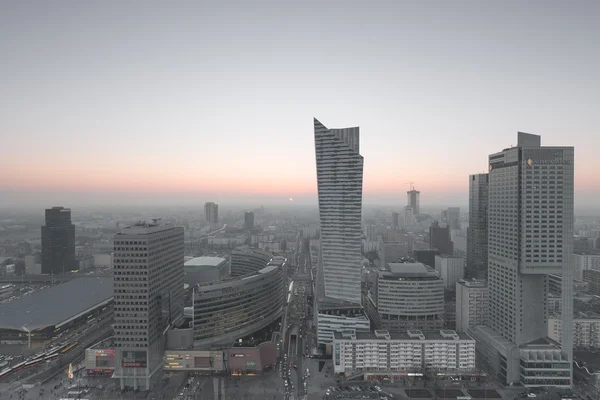 Varsovie, Pologne - 13 février 2015. Vue du centre de Varsovie — Photo