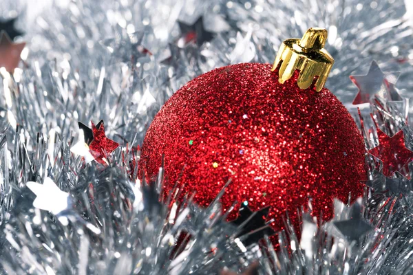 Christmas tree decorations close up Stock Photo