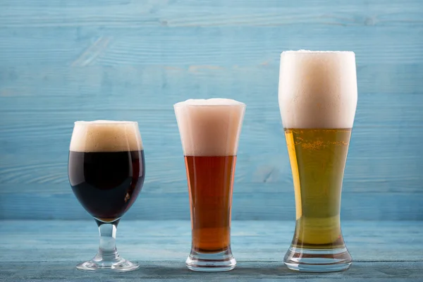 Various types of beer — Stock Photo, Image