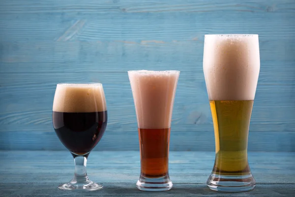Various types of beer — Stock Photo, Image