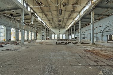 Eski terk edilmiş bir fabrika yok. Doğal Hdr - yüksek dinamik ra
