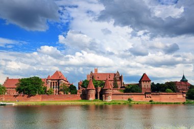Töton Şövalyeleri malbork Castle yaz aylarında. Dünya Mirası lis