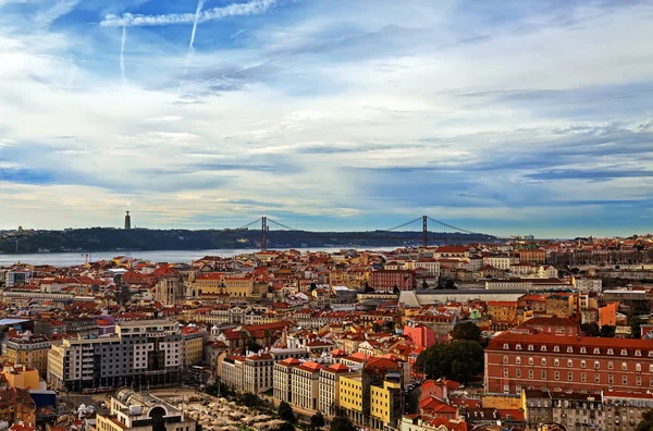 Uitzicht op Lissabon, Portugal. — Stockfoto