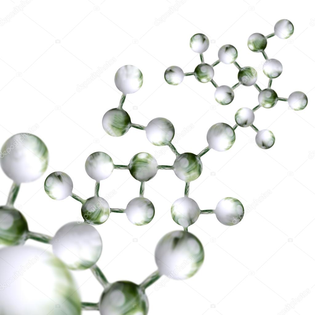 Image of molecular structure closeup