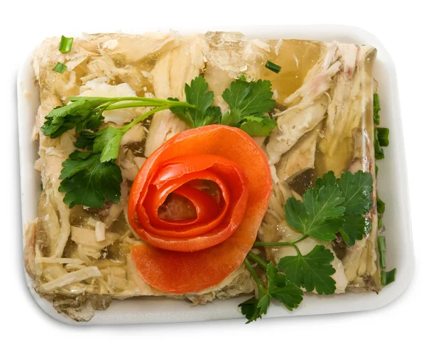 Isolated image of a jellied meat close up — Stock Photo, Image