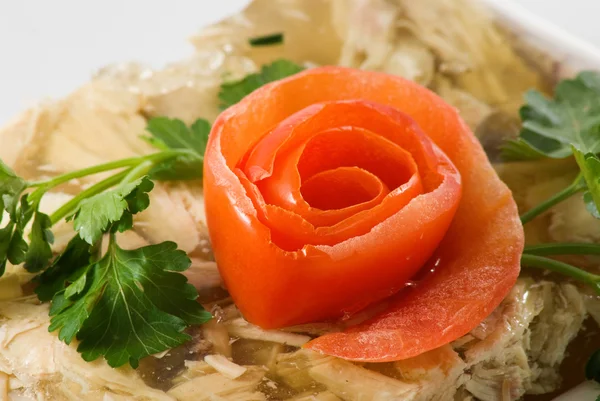 Isolated image of a jellied meat close-up — Stock Photo, Image